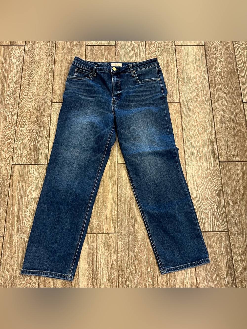 KUT from the Kloth Elizabeth Fab Ab High Rise Straight Leg Jeans Blue Size 14